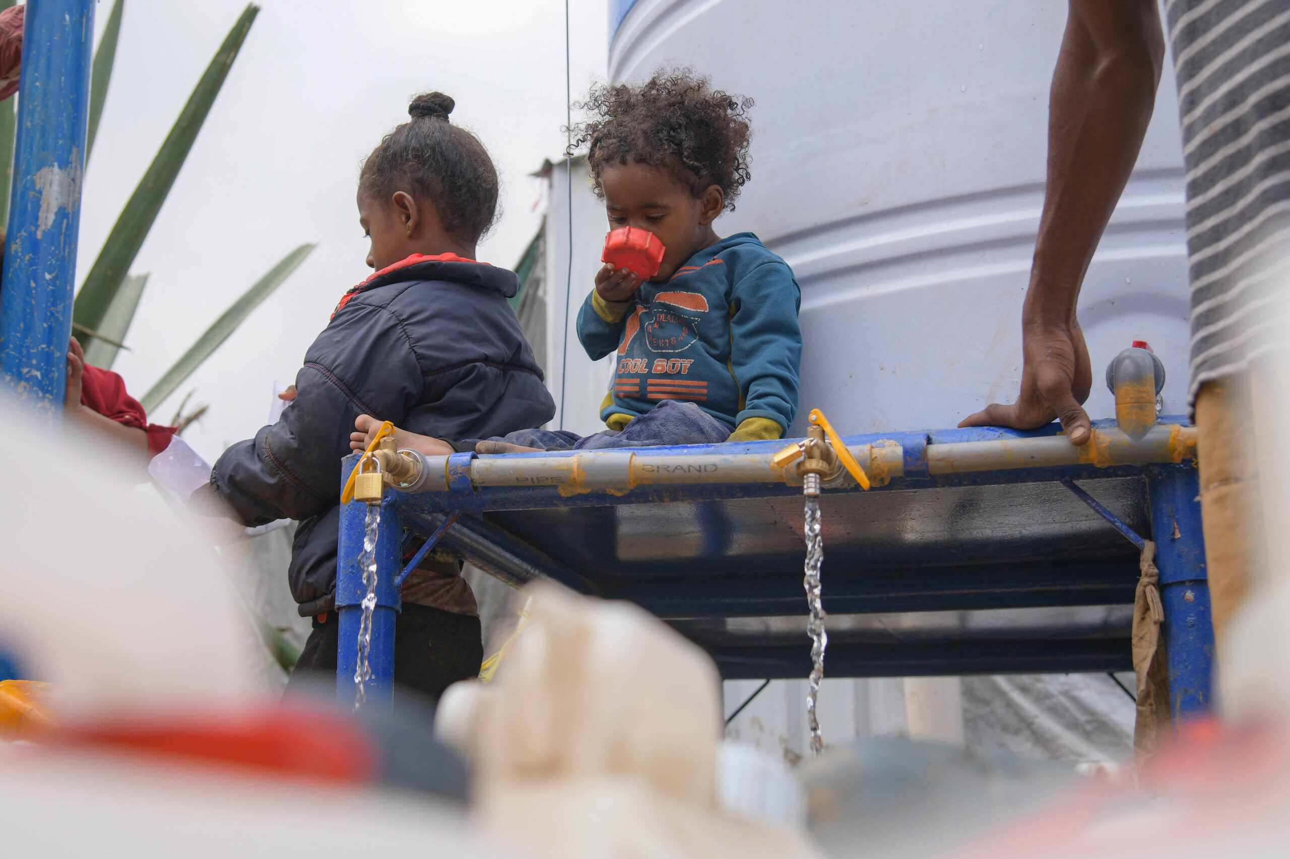 10 (1) Children in the Heratha IDPs camp in Yemen where we provide clean water.