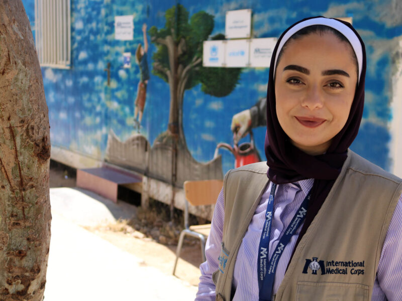 Heba Lutfi is International Medical Corps Jordan’s Child Protection Team Leader and the co-chair of the camp’s Child Protection, Sexual and Gender-Based Violence Sub-Working Group.