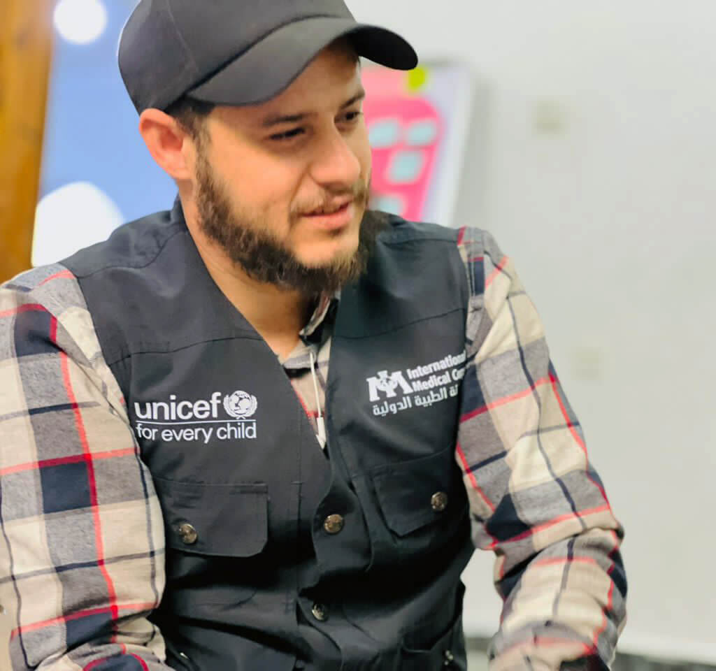 LIB_1714917263014 Tayseer El-Haj was volunteering for the Libya Red Crescent when two dams collapsed in Derna, Libya. He later became a WASH Officer for International Medical Corps.