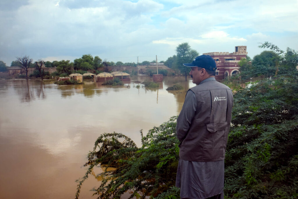 International Medical Corps staff visited the flood-affected district of Dera Ismail Khan, Khyber Pakhtunkhwa, Pakistan.