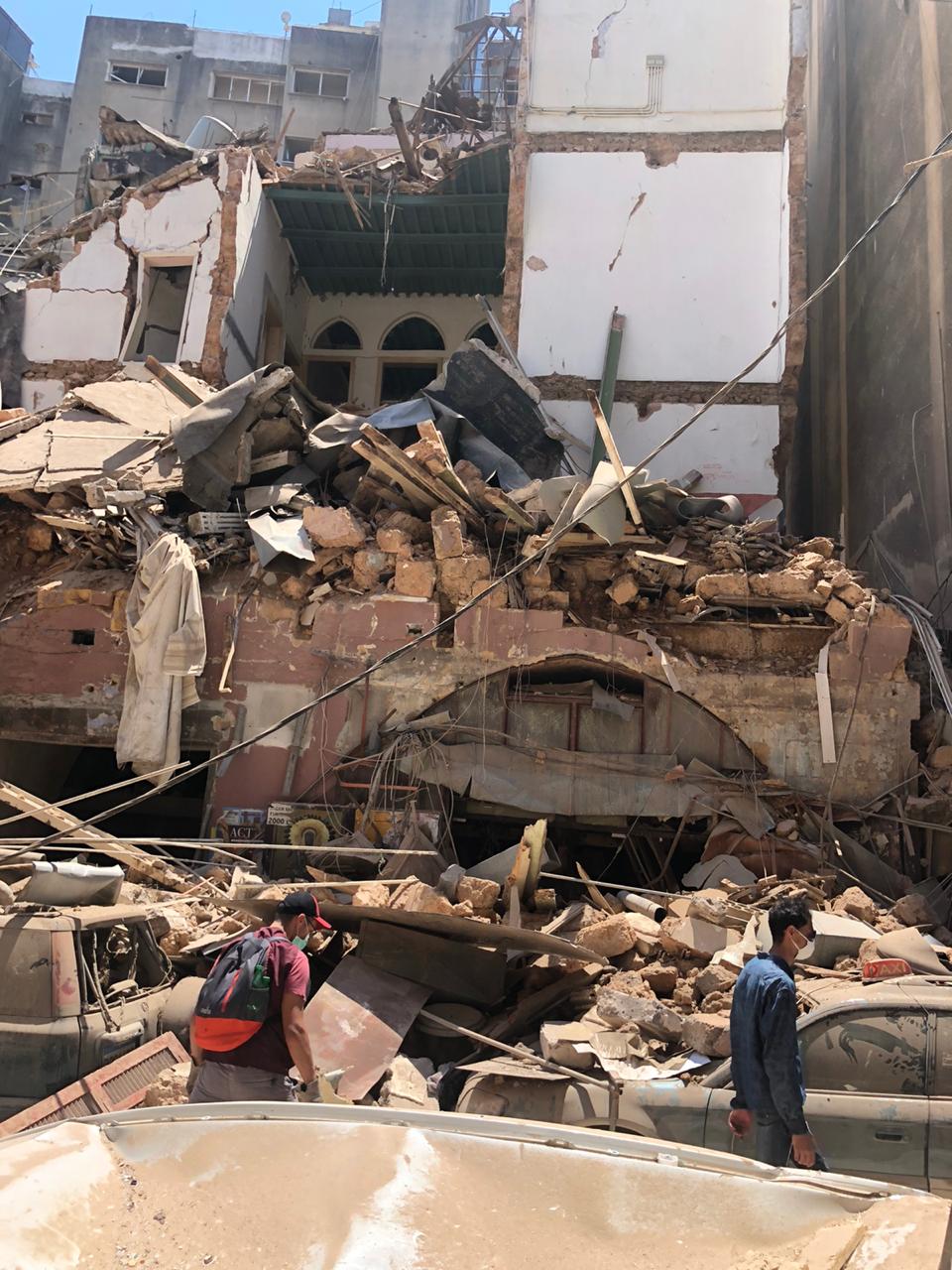 Lebanon - Beirut - Explosion Site and surroundings Explosion damage in Beirut, Lebanon.