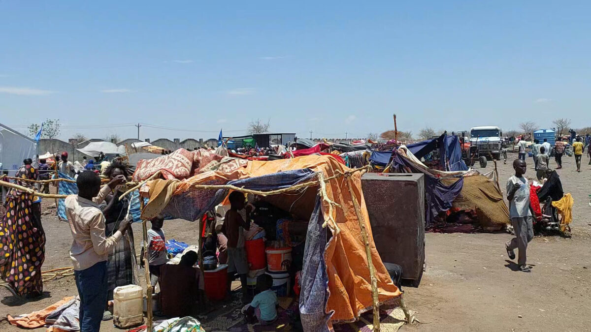 Refugees at a camp in Renk, South Sudan.
