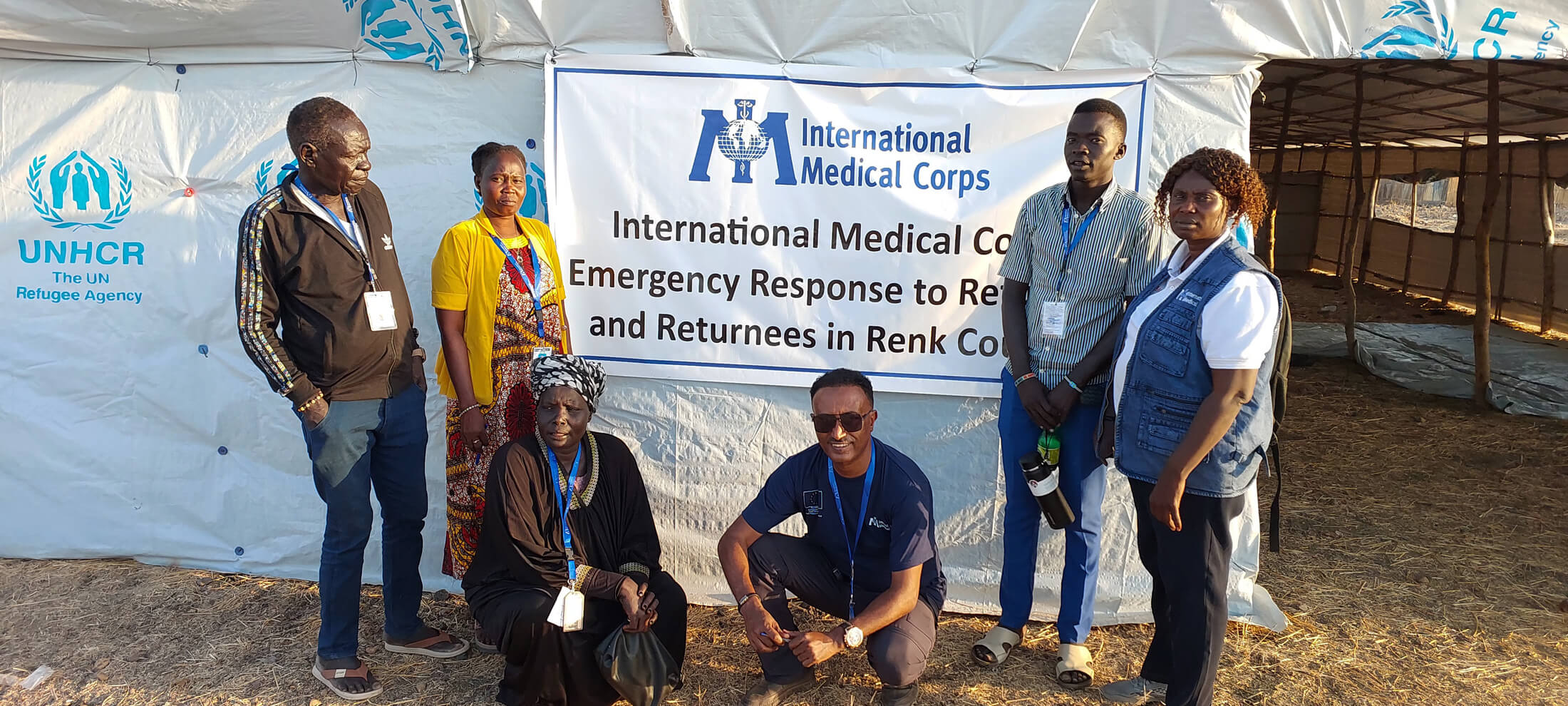 SOUTHSUDAN_Returness-and-refugees-at-Renk-transite-camp---09 Members of the response team at Renk Transit Camp, South Sudan.