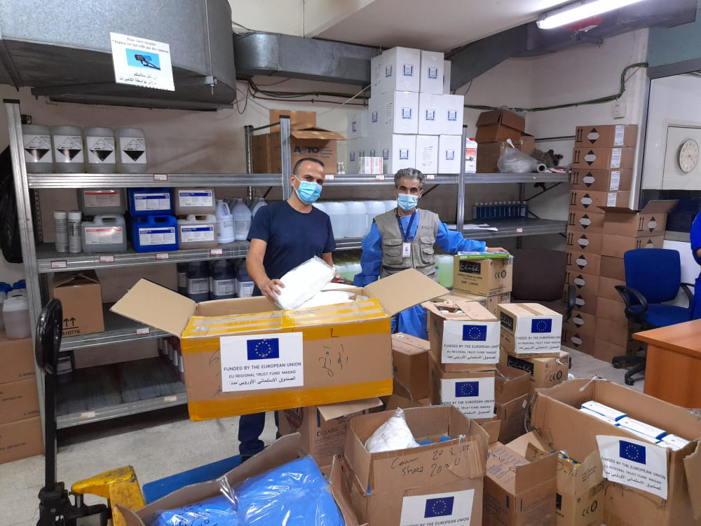 SSYIR2020_Photo-Aug-10,-4-26-02-PM-(1) PPE Delivery to the Hotel Dieu Hospital, Beirut, Lebanon, made possible by a EU Grant.