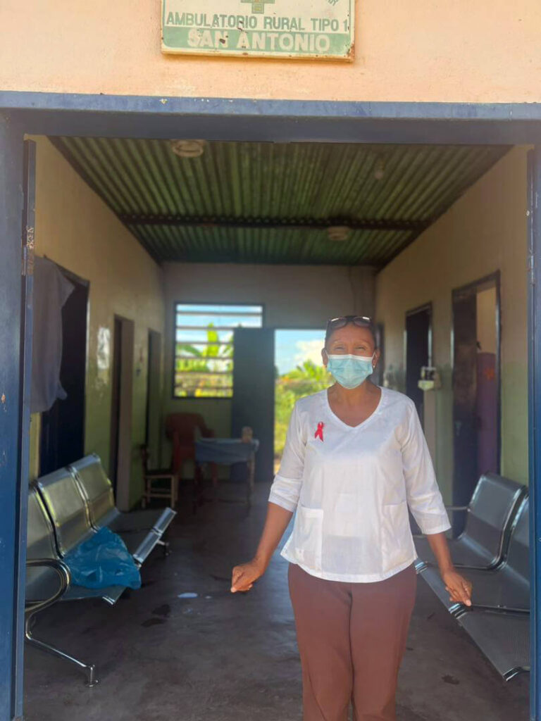Elsa after providing a consultation at our MMU in San Antonio Del Orinoco.