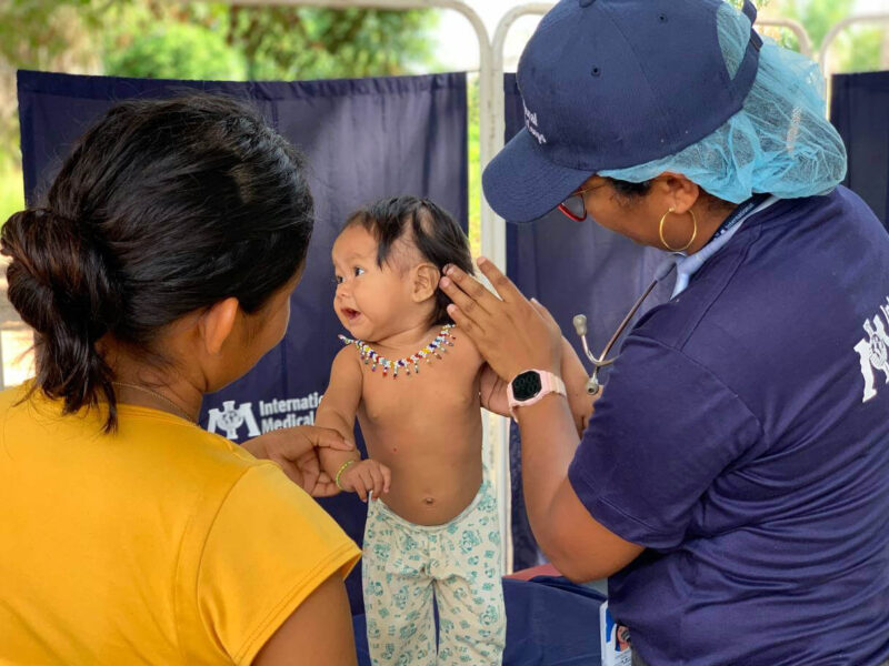 Children receive routine check-ups from our mobile team.