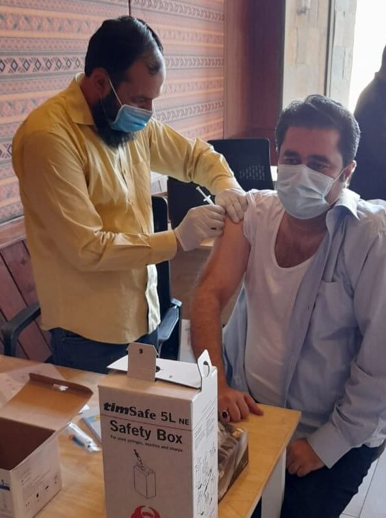 Waqar Hussain - Manager Admin and HR In Pakistan, our team is leading by example, with team members getting their COVID-19 vaccinations.