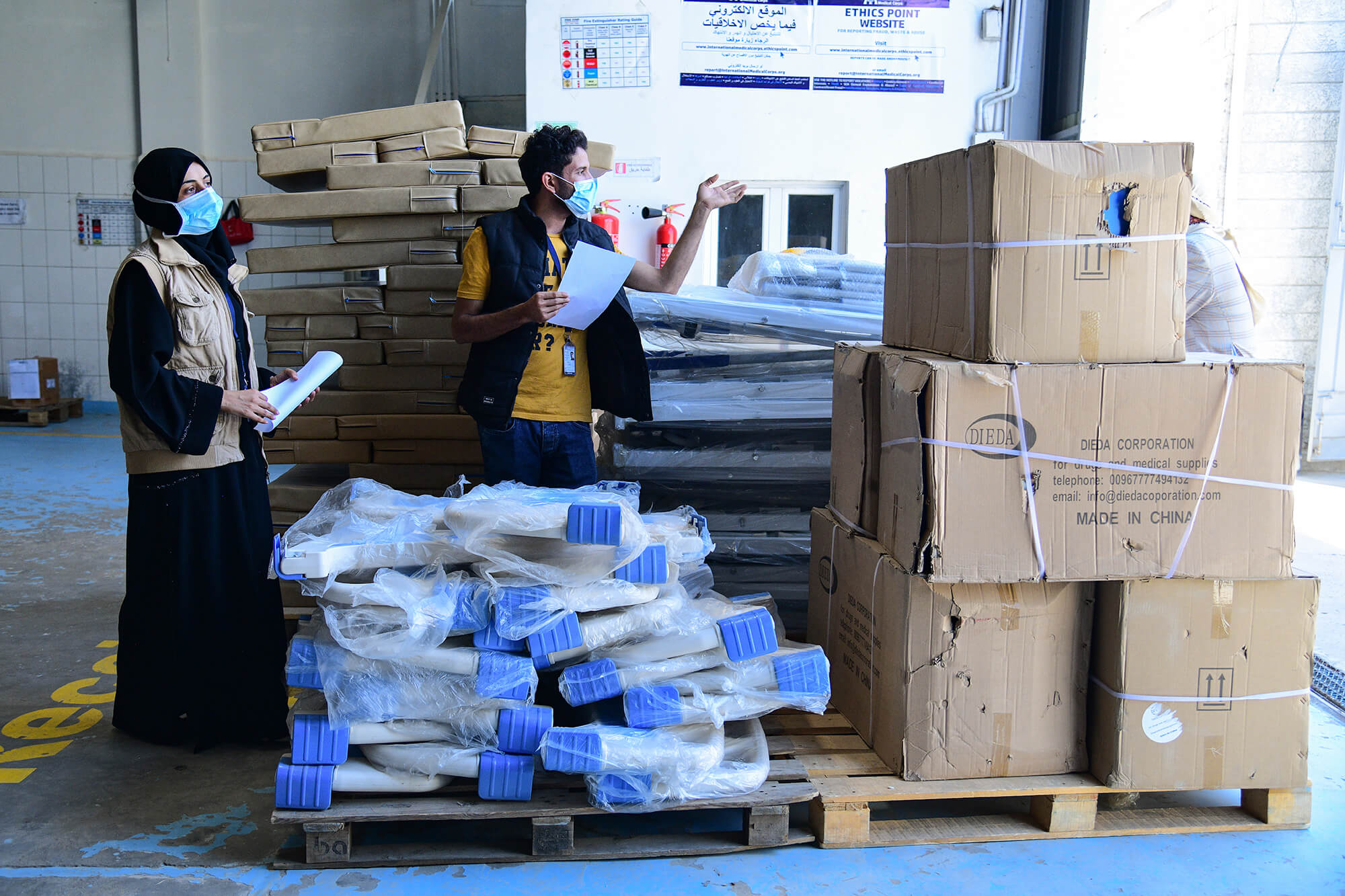 Yemen_Blog_4 Our staff supervises the re-equipping and restocking of a health clinic we refurbished that serves one of the oldest orphanages in the Yemeni capital, Sana’a.
